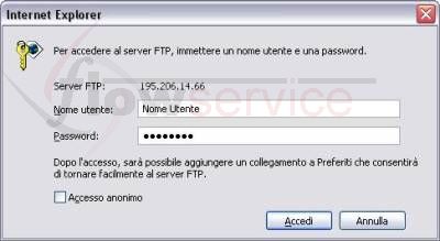 FlowService servizio FTP