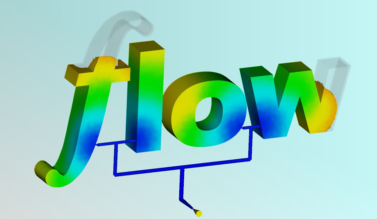 Simulazione Moldflow dello stampaggio ad iniezione della scritta flow